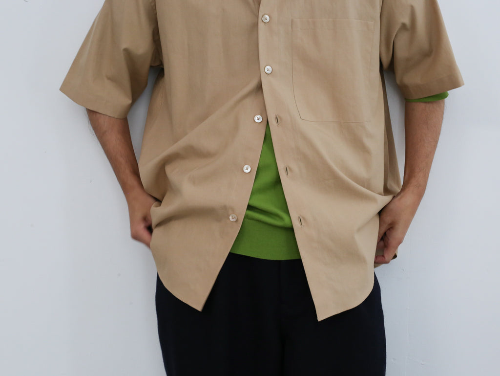 AURALEE WASHED FINX TWILL BIG HALF SLEEVED SHIRT – Chum!