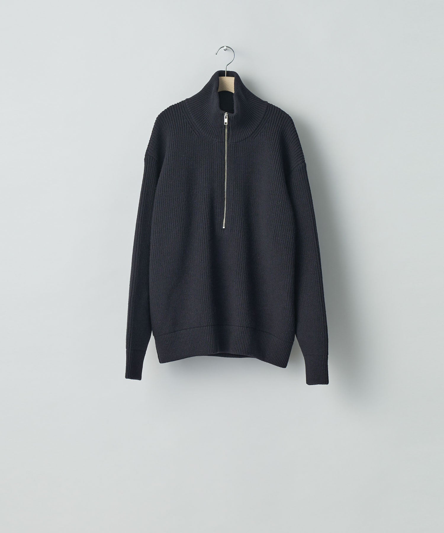 ssstein / シュタイン】OVERSIZED DRIVERS KNIT HALF ZIP PULLOVER