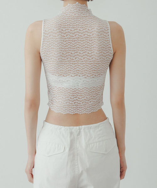 BIOTOP(ビオトープ) / 【ё BIOTOP】lace sleeveless top (トップス