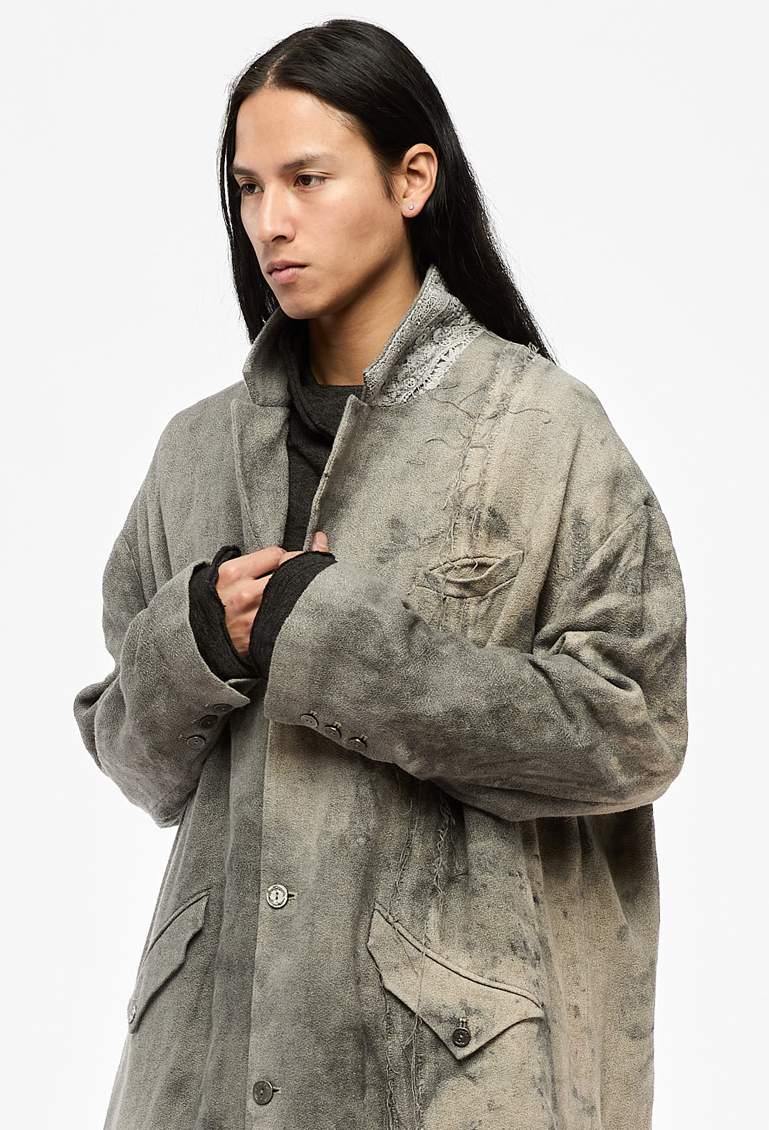 KOMUNE | Grey Long Coat (Forgotten Materials)