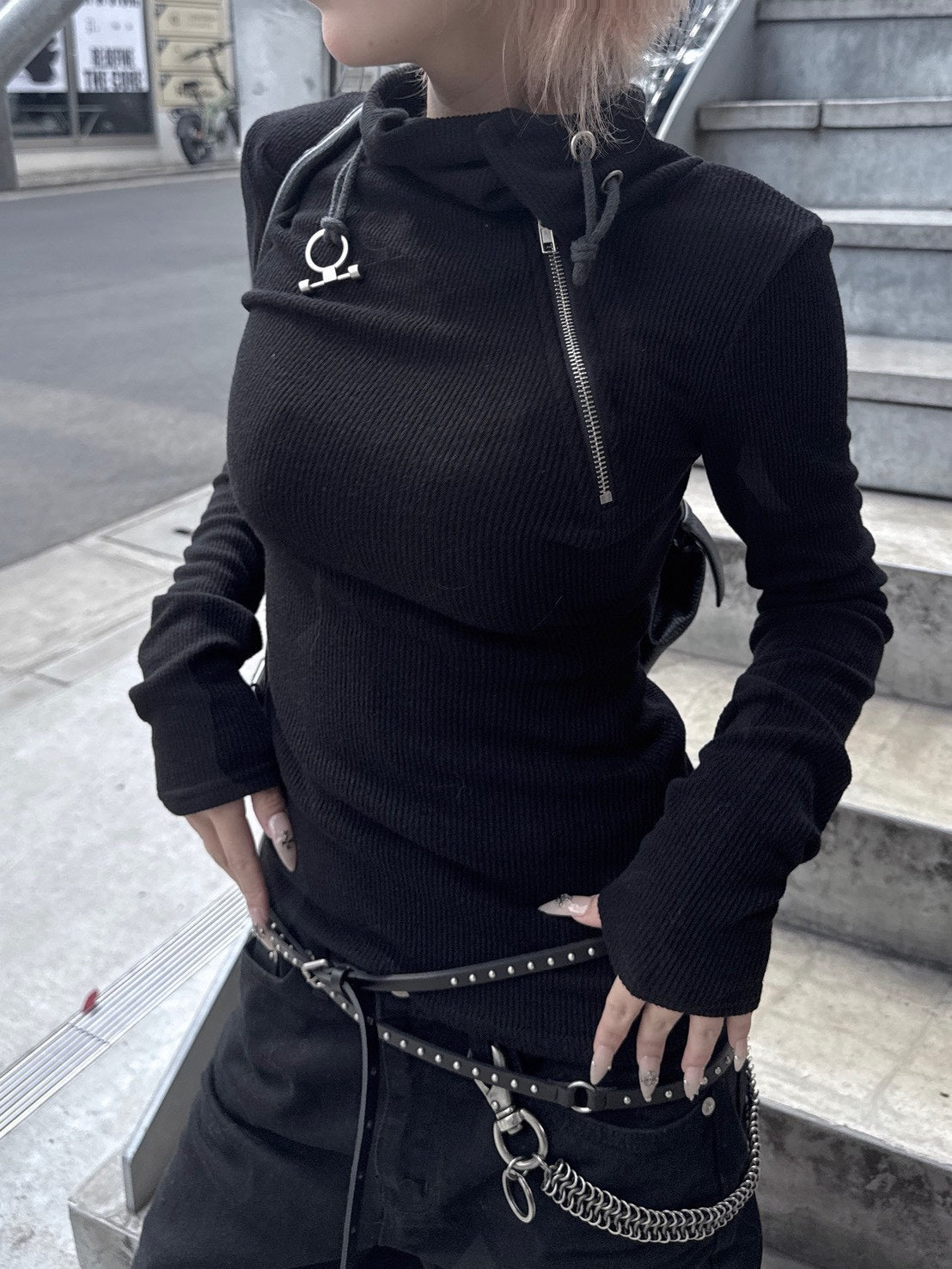 RACER WORLDWIDE】Black Button Belt – PRESSING WEB SHOP