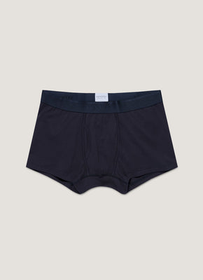 ストレッチコットントランクス（3枚セット）（Navy）| Sunspel