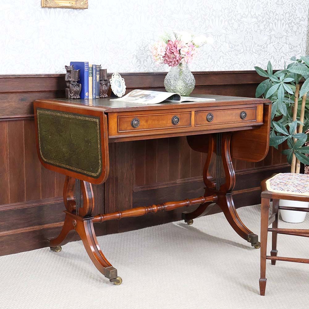 竪琴のモチーフにうっとり♪ ドロップリーフサイドテーブル VC113-294