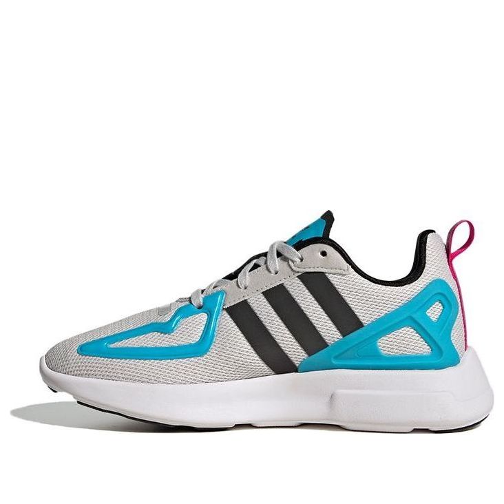 GS) adidas ZX 2K Flux J 'Grey Signal Cyan' FW1908