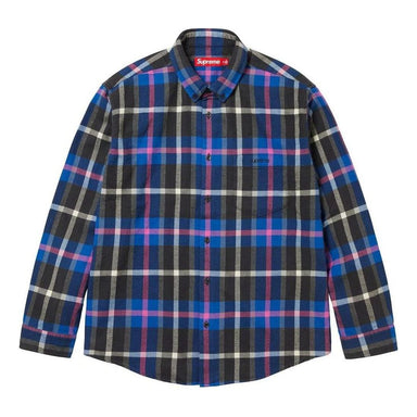 Supreme Heavy Flannel Shirt 'Purple Blue' SUP-FW22-231