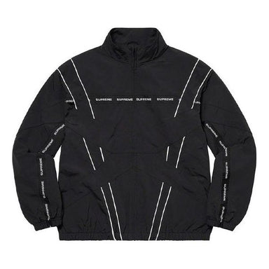 Supreme Piping Track Jacket 'Black White' SUP-FW20-041
