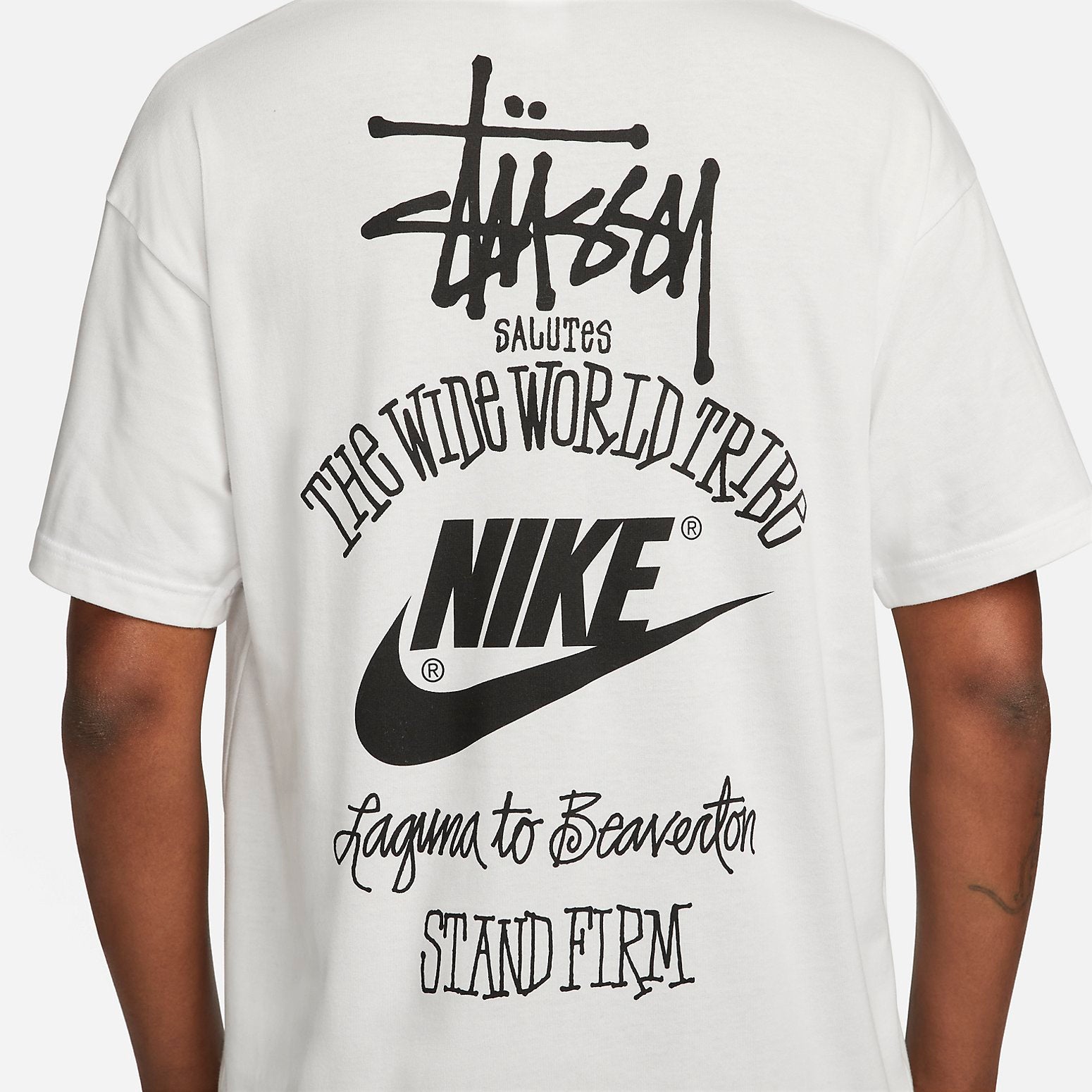 Nike x Stussy The Wide World Tribe T-Shirt 'White' DV1774-100