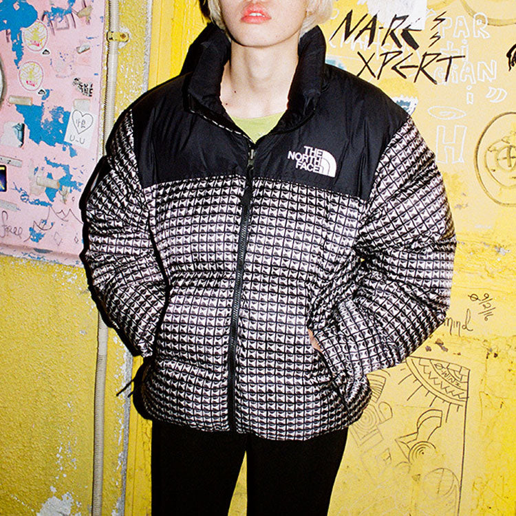 Supreme x The North Face Studded Nuptse Jacket 'Black White' SUP