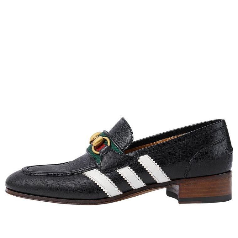 WMNS) Gucci x Adidas Loafer 'Black Leather' 702284-1DOQ0-1061