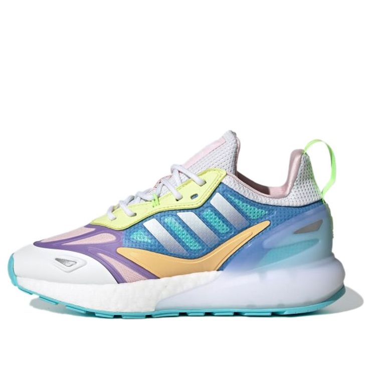 GS) adidas ZX 2K Boost 2.0 J 'White Light Purple' GZ7502