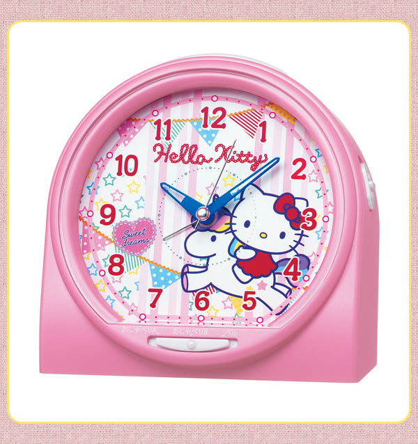 SEIKO セイコー キャラクター 目覚まし時計 ハローキティ CQ134P
