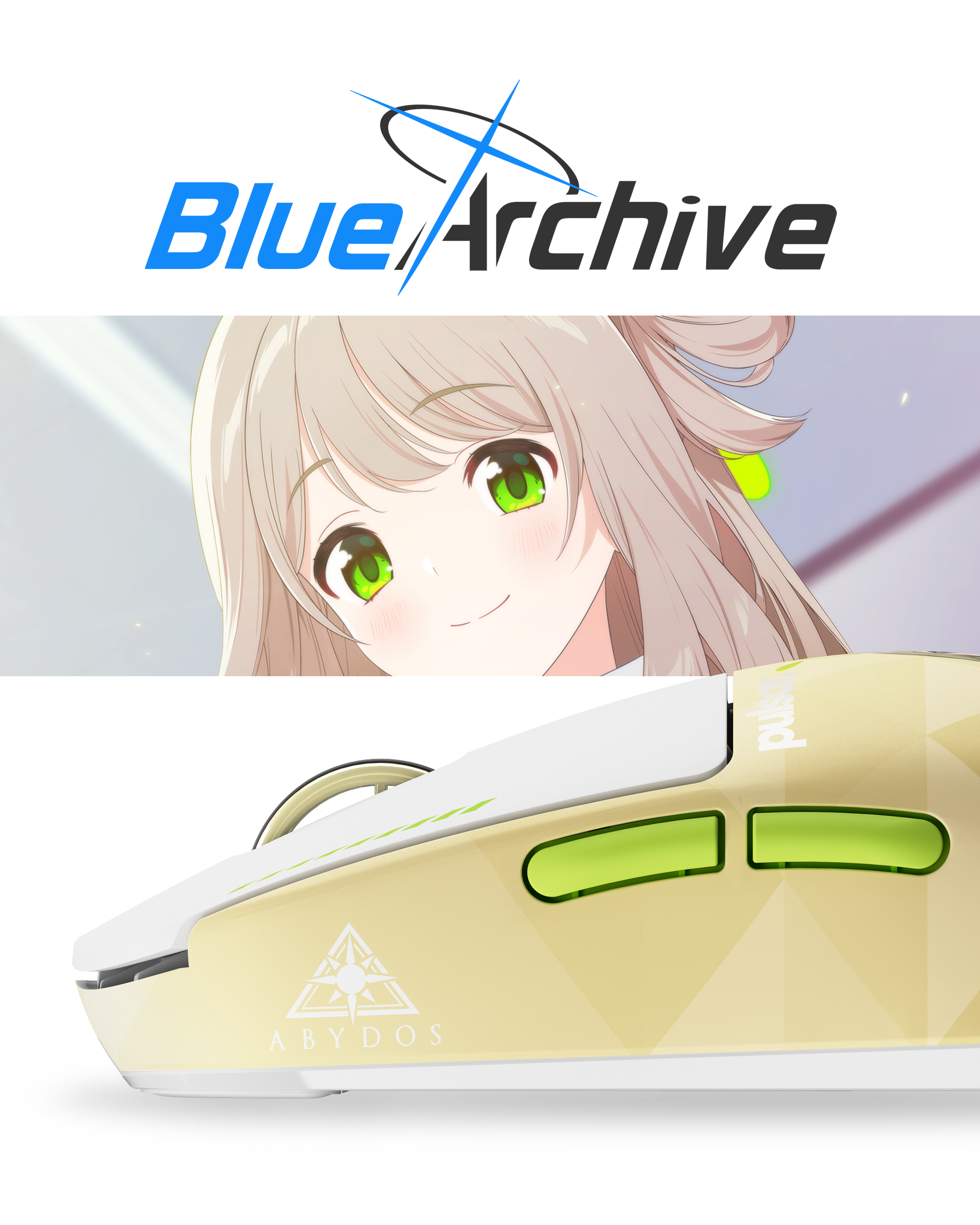 BlueArchive Nonomi Edition] X2 CrazyLight Medium Gaming Mouse