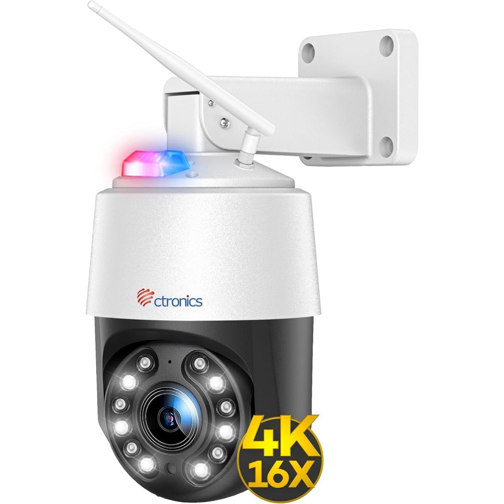 4K・16光学ズーム】Ctronics 防犯カメラ 屋外 800万画素 5GWi-Fi AI