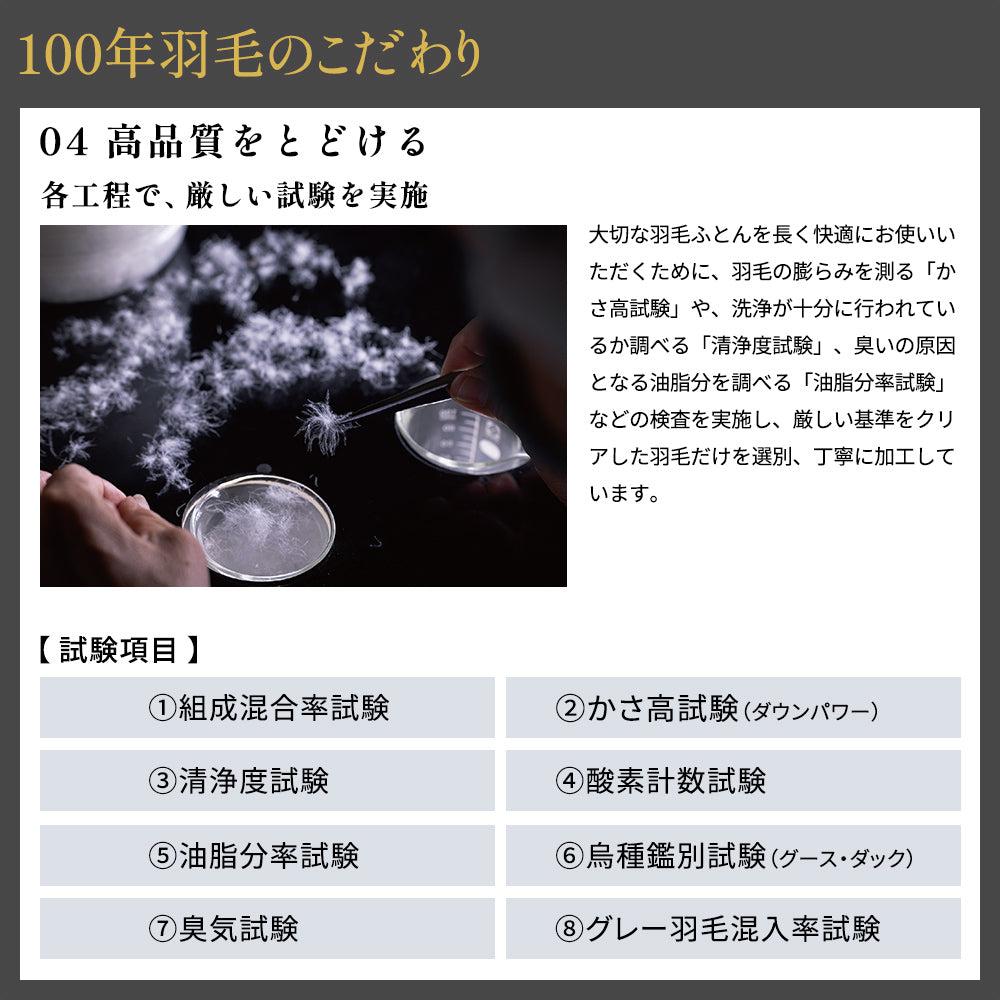 昭和西川 100年羽毛］羽毛合掛けふとん 日本製ポーランド産ポンメルン