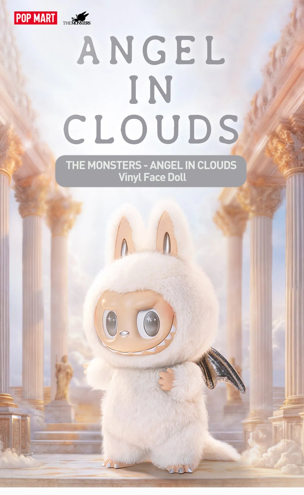 ZIMOMO THE MONSTERS V2 - Angel in Clouds Vinyl Face Doll – Limited