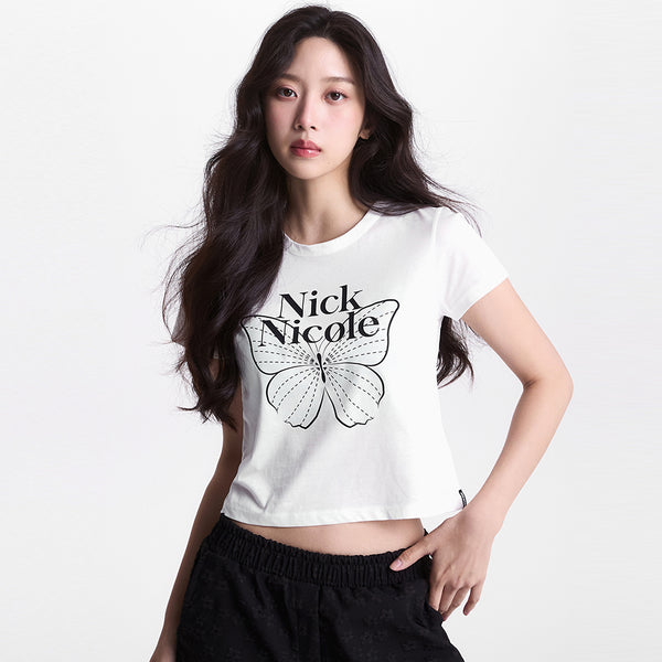 バタフライシグネイチャークロップトップ - NICK&NICOLE | 60