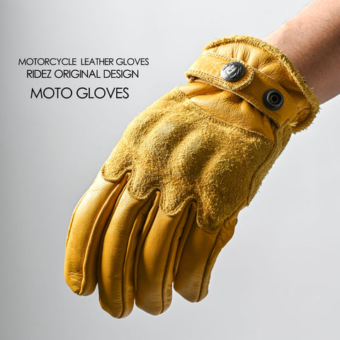 RIDEZ MOTO GLOVES REBEL 【プロテクター】バイク用 本革 レザー