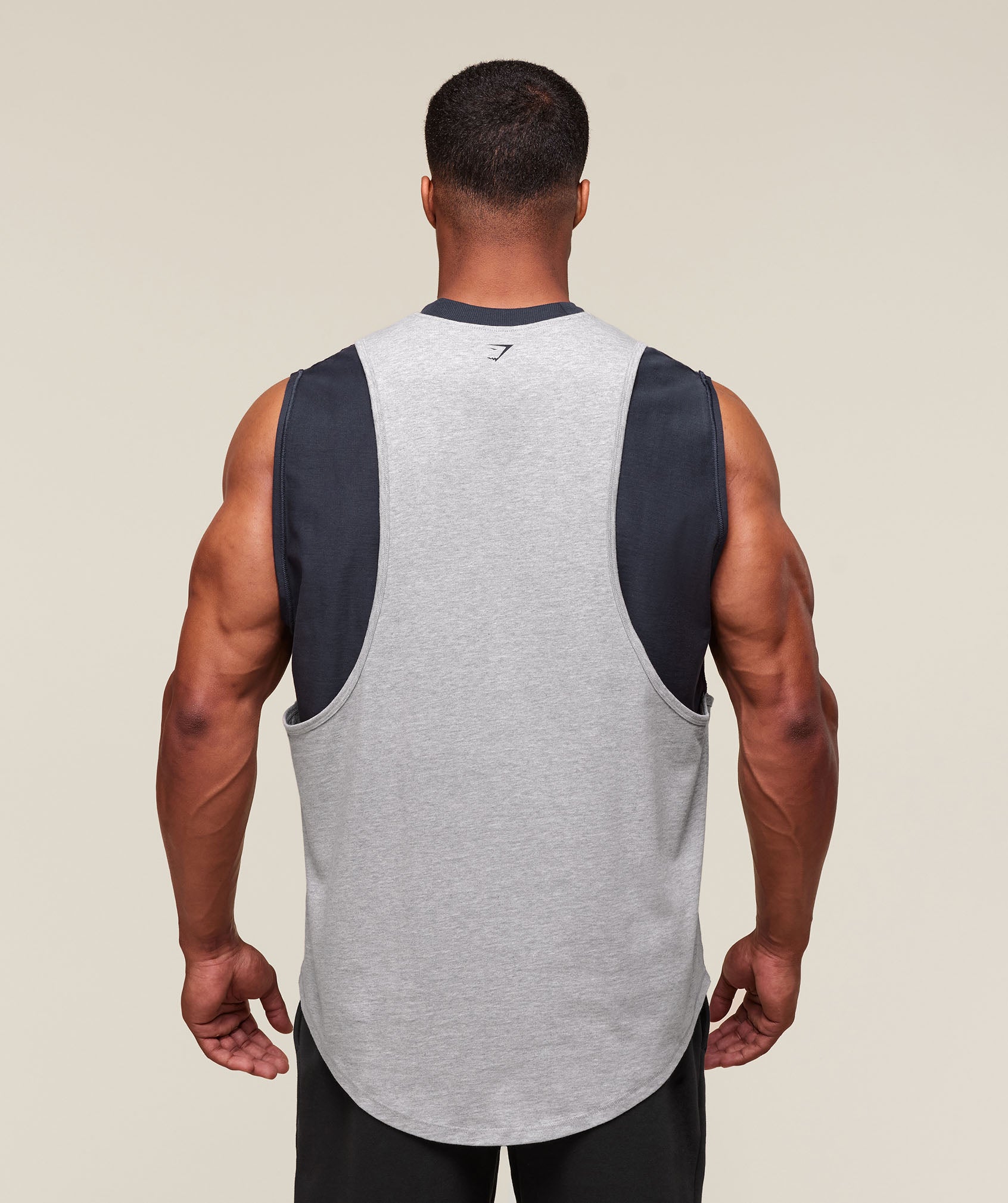 Gymshark GSLC 2in1 Reversible Tank - Light Grey Core Marl/Heavy