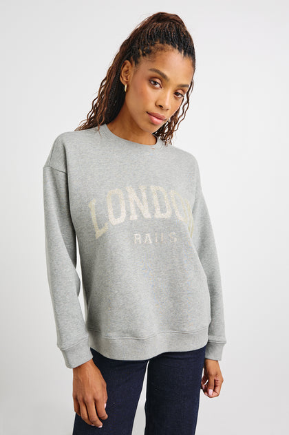 THE VARSITY SWEATSHIRT - LOS ANGELES GOLD GLITTER – Rails