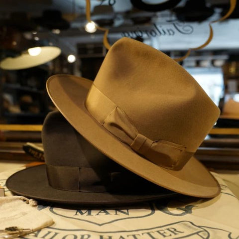 フェルトハットは高級なビーバーがおすすめ THE FAT HATTERは小さい