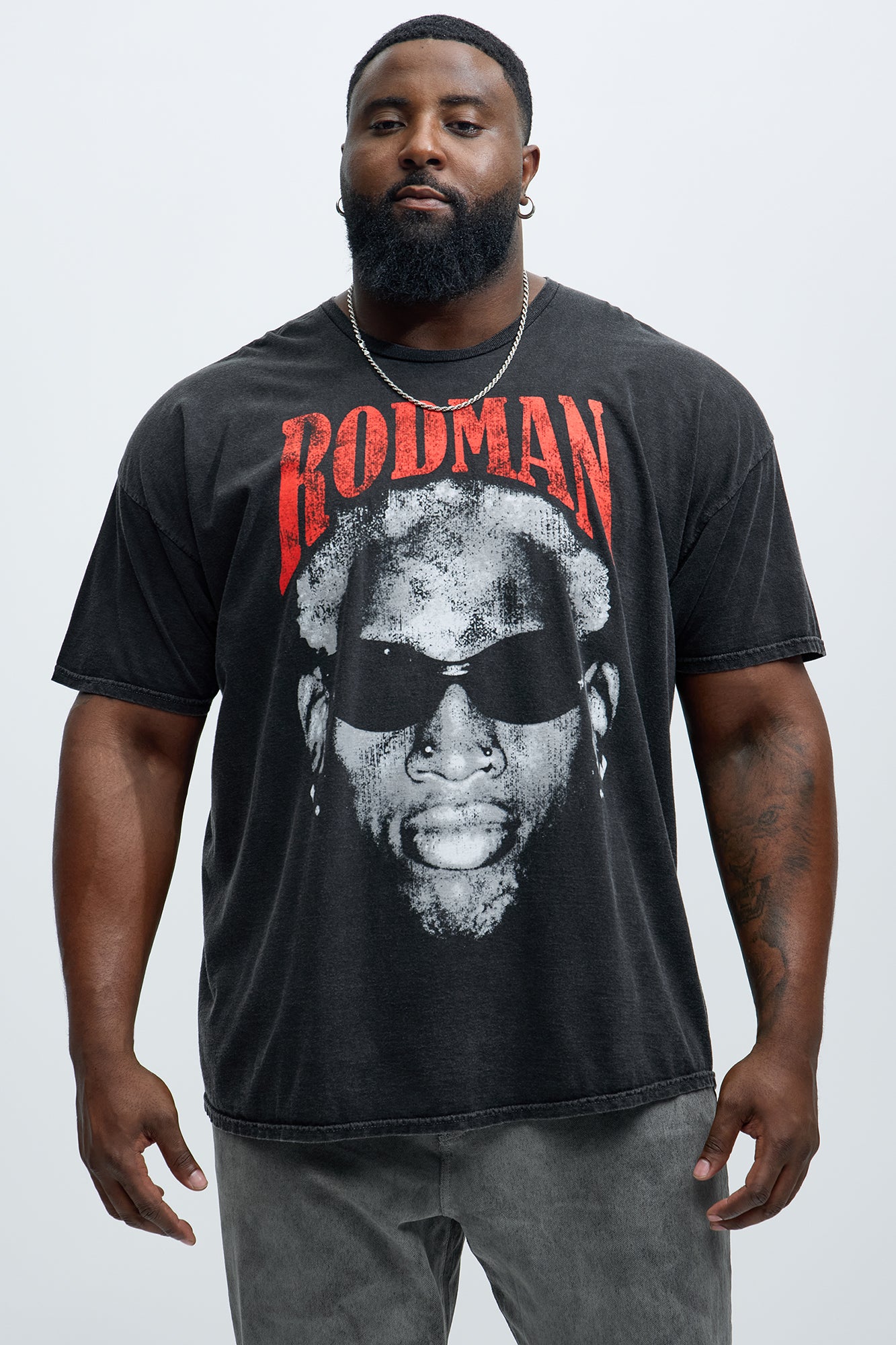 Dennis Rodman Short Sleeve Tee - Black | Fashion Nova