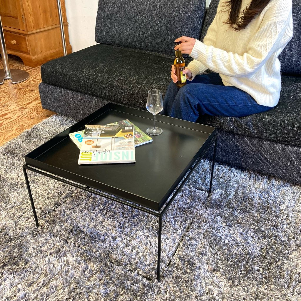 ヘイ / HAY トレイテーブル スクエア ブラック 中古 四角 黒 60