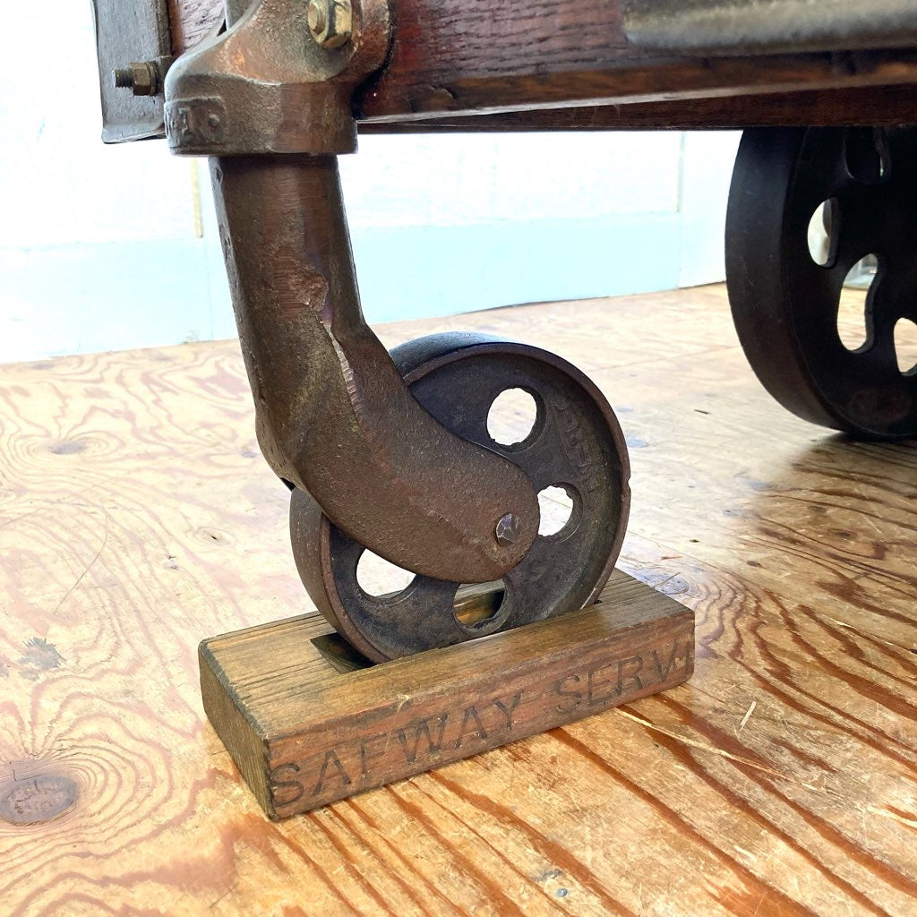 インダストリアル トロリーテーブル リビングテーブル ディスプレイ