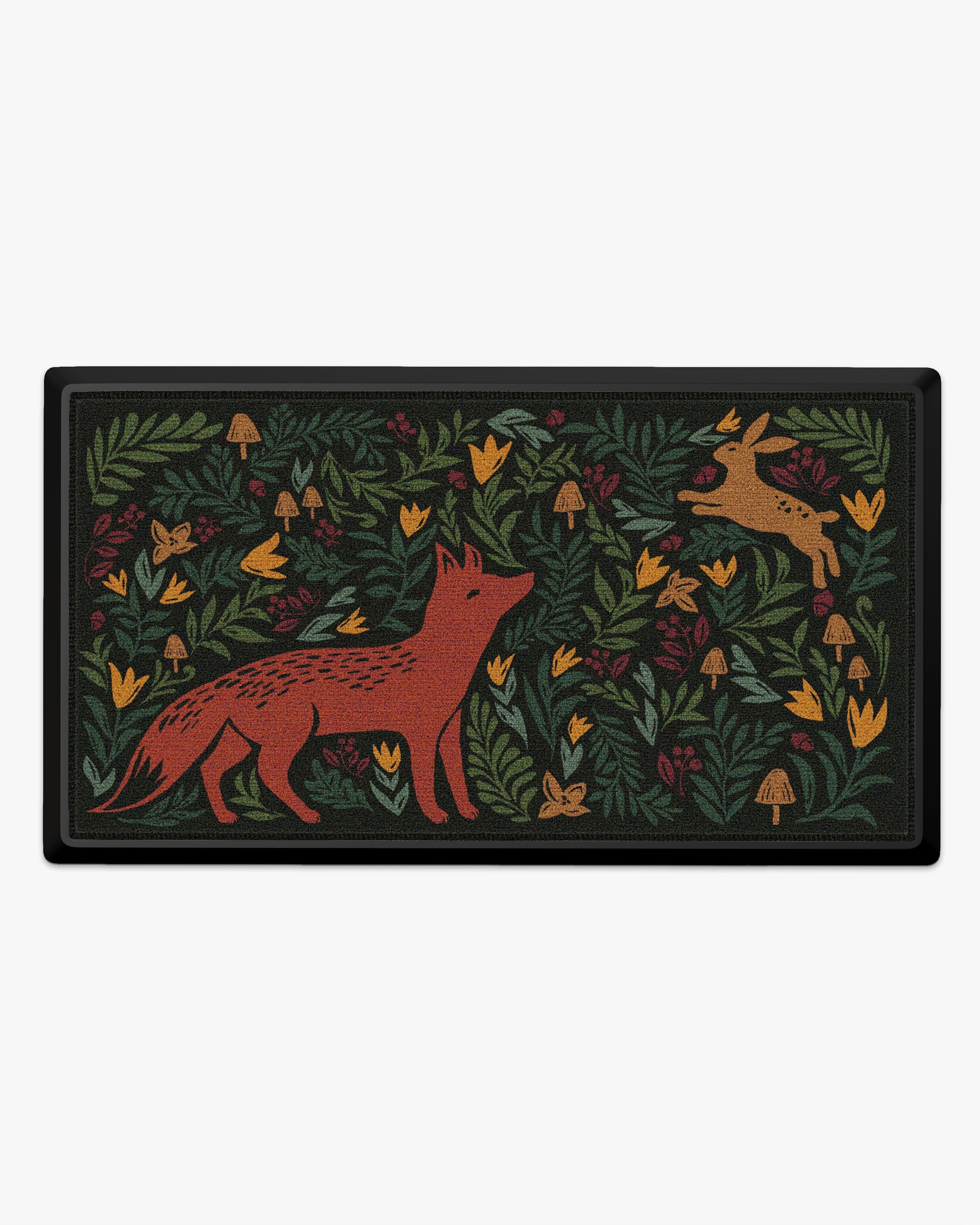 Woodland Friends Multicolor Estate Doormat | Ruggable US