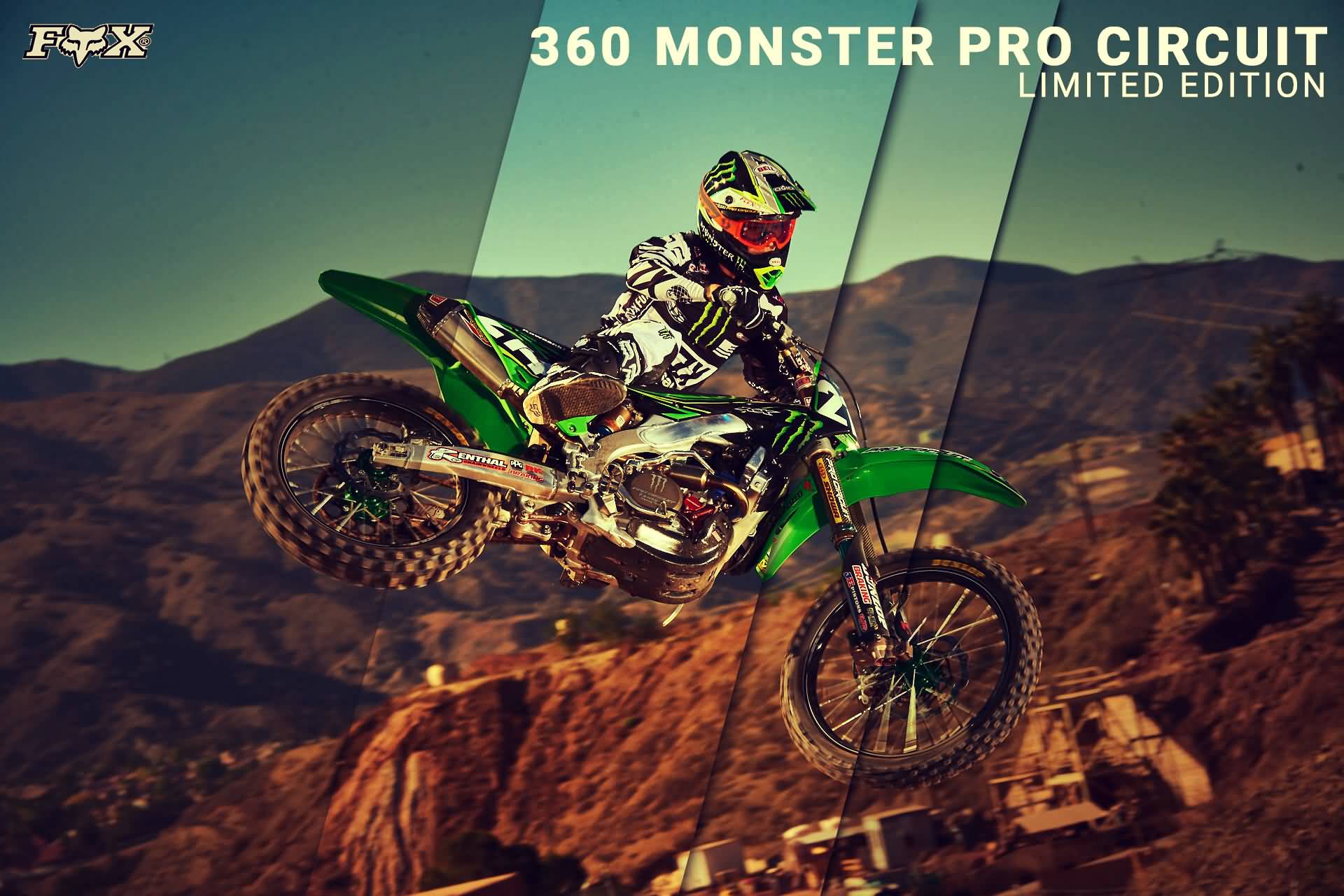 Fox Racing MX 2018 Monster 360 Pro Circuit Motox Motorcycle