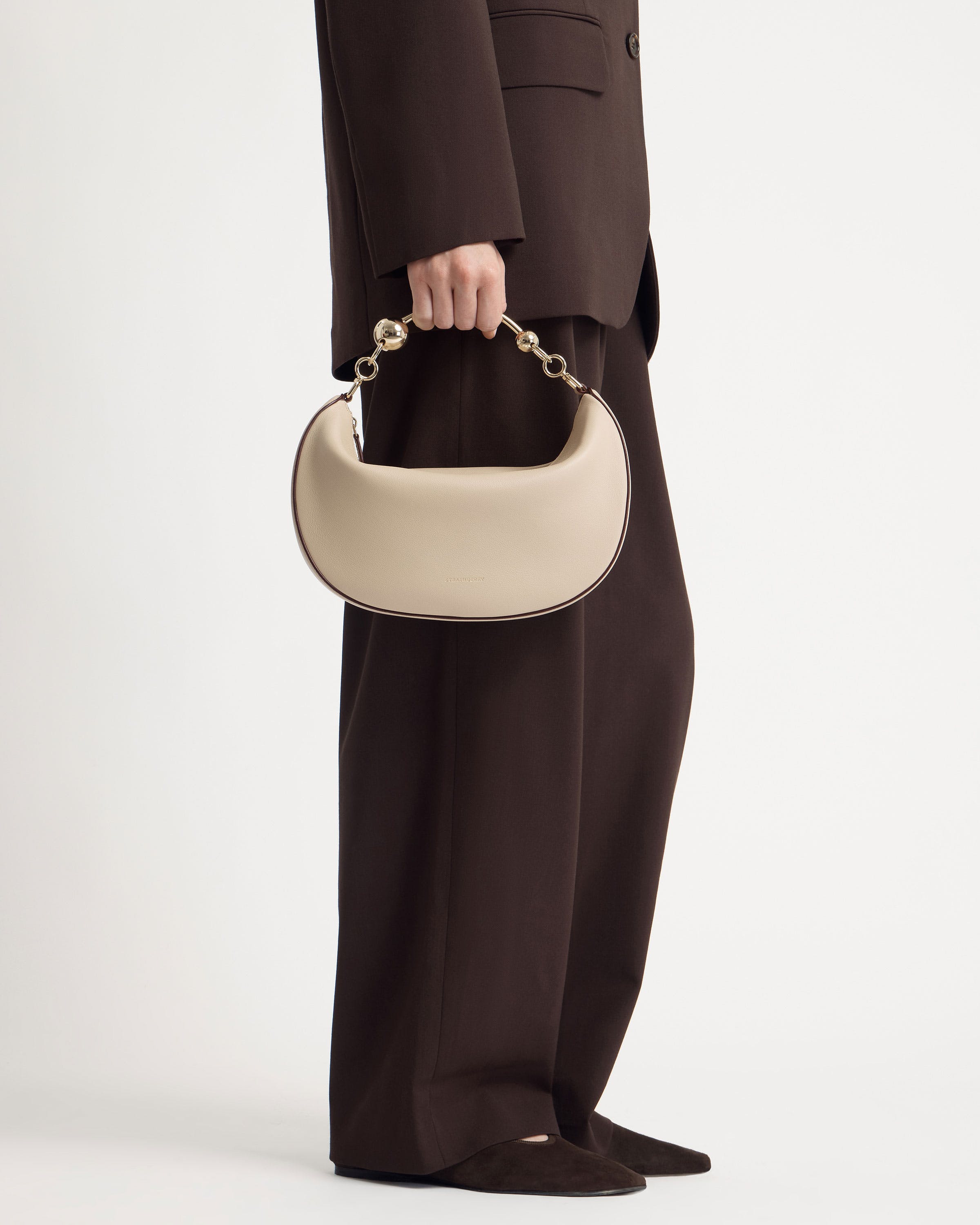 Strathberry - Crescent Moon - Oat / Neutrals