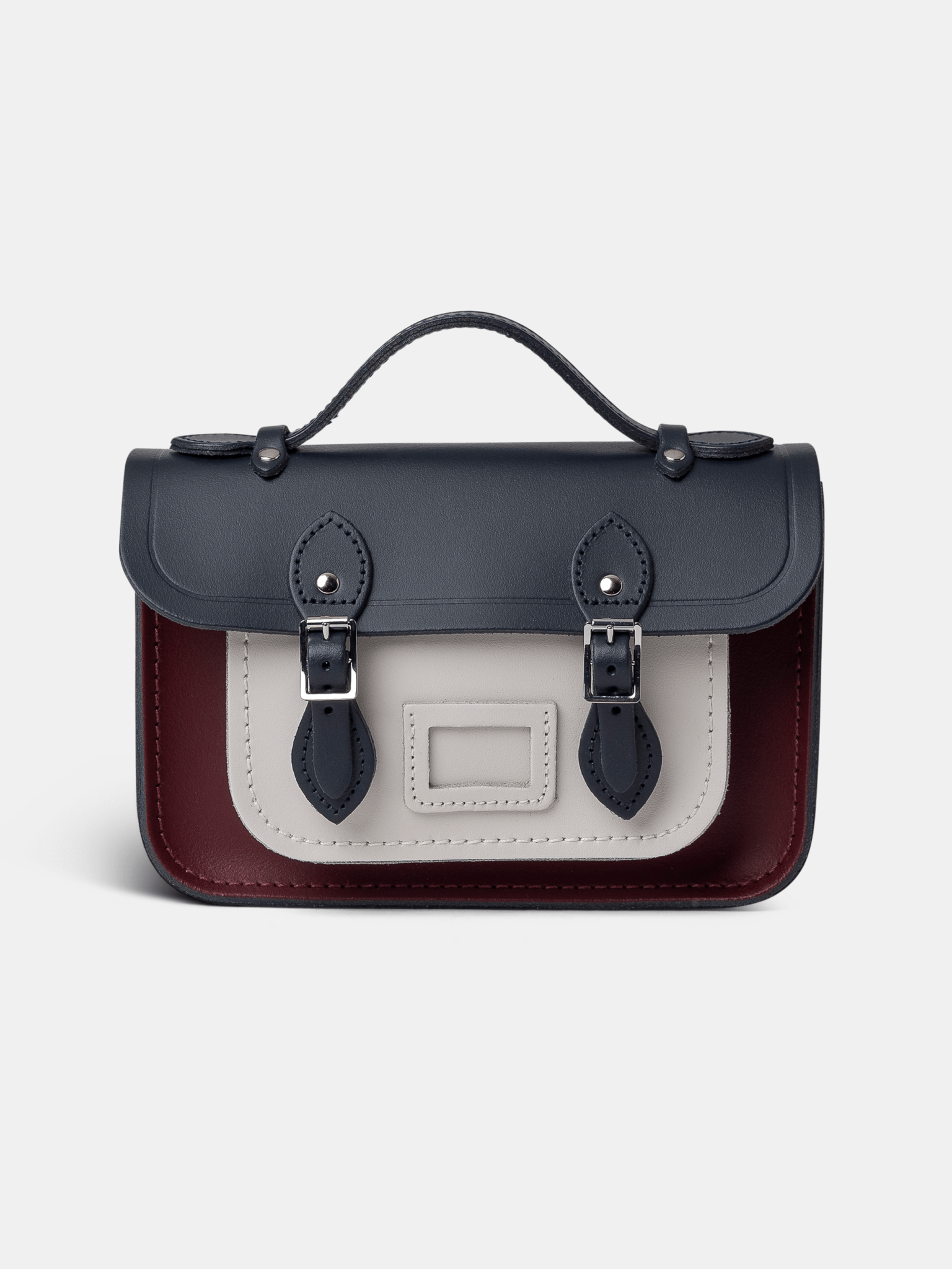 Mini Satchel - Clay, Oxblood & Navy | Cambridge Satchel