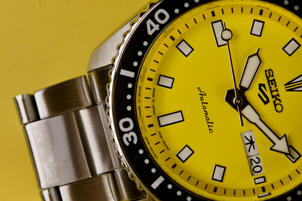 Vibrant Yellow Dial Exclusively Available - The Seiko 5 Sports