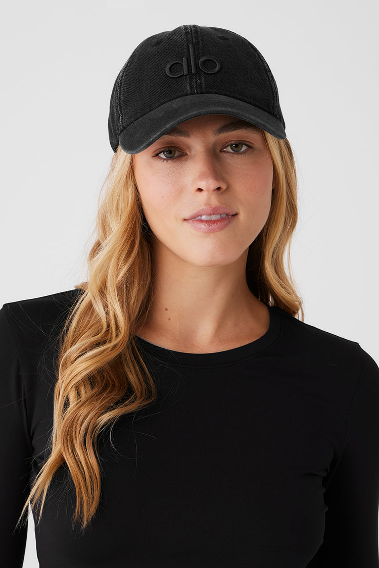 Washed Off-Duty Cap - Vintage Black | ALO