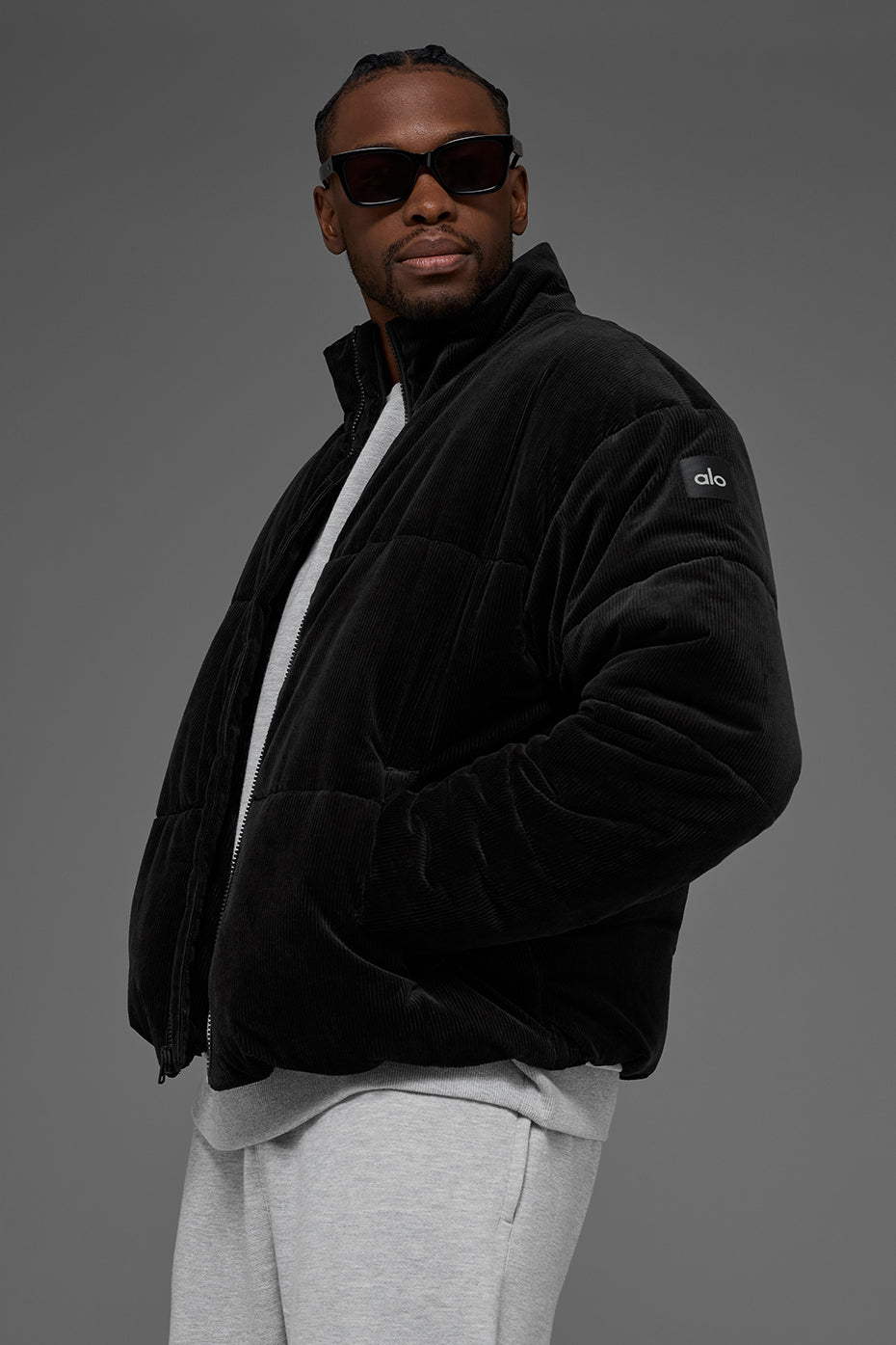 Sherpa Stage Puffer - Black | ALO