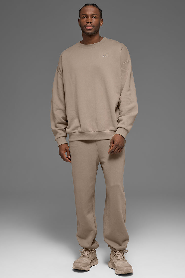 Accolade Crew Neck Pullover - Gravel | ALO