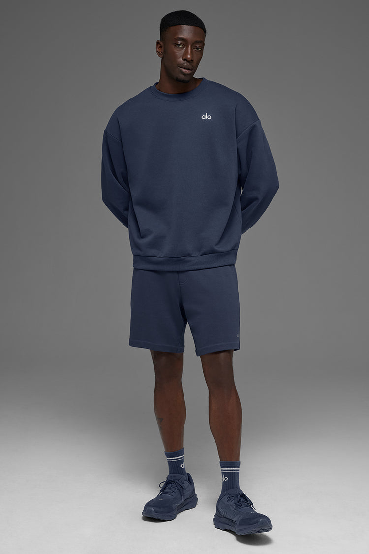 Accolade Crew Neck Pullover - Navy | ALO