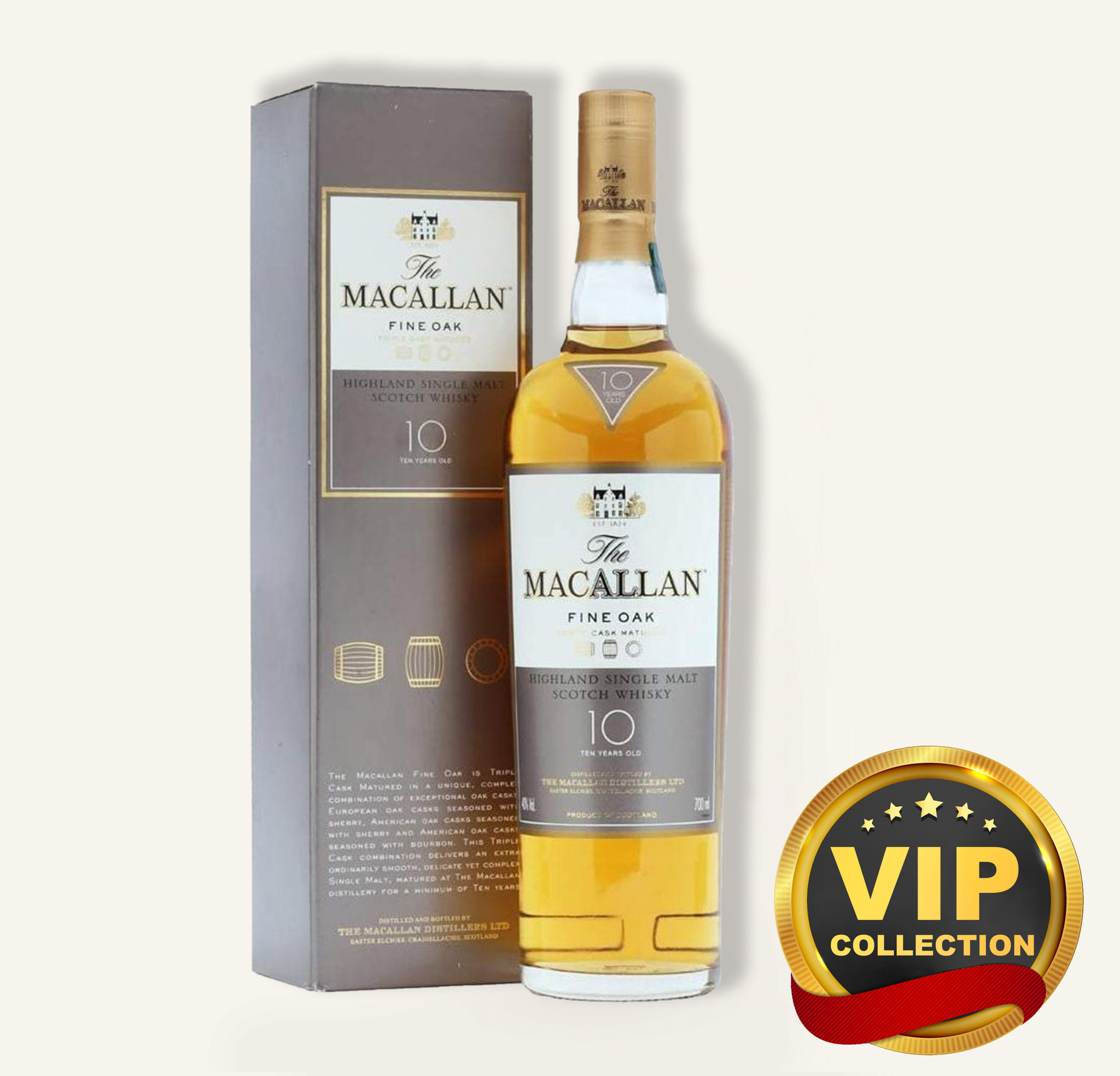 The Macallan Fine Oak 10 Year Old Single Malt Scotch Whisky 750ml