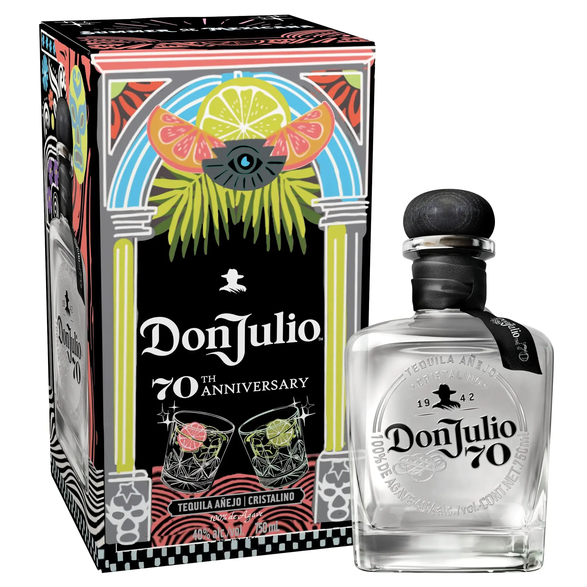 Don Julio Tequila 70 Cristalino Anejo Summer Of Mexicana 750ml $83