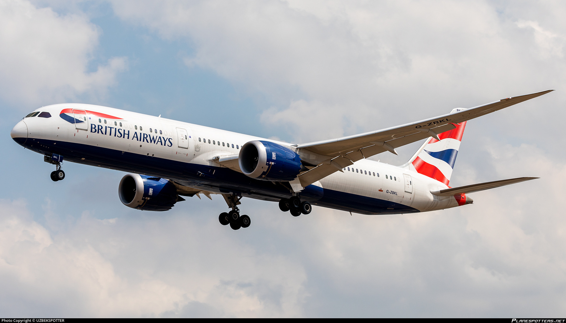 G-ZBKL British Airways Boeing 787-9 Dreamliner Photo by