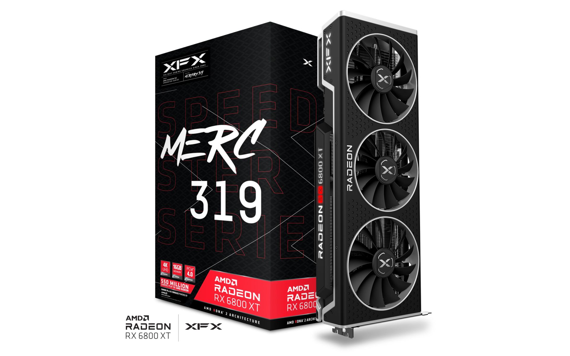 XFX Speedster MERC 319 AMD Radeon™ RX 6800 XT CORE Gaming Graphics