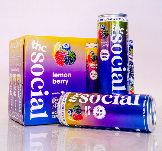 Lemon Berry 10MG - THC Drink | Fast-Acting Cannabis Beverage