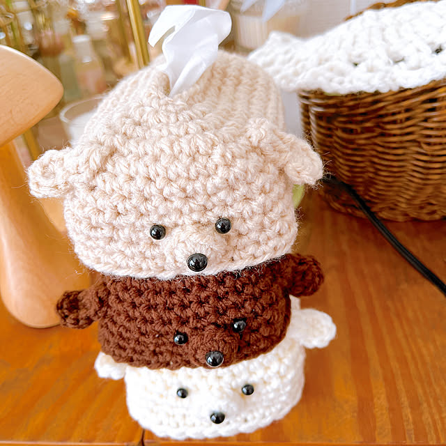 かぎ針編み ティッシュカバーのおしゃれなアレンジ・飾り方の