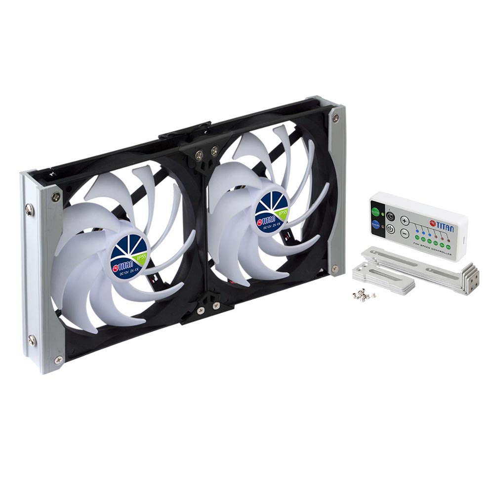 TITAN 12V DC IP55 Waterproof Double Ventilation Cooling RV Fan