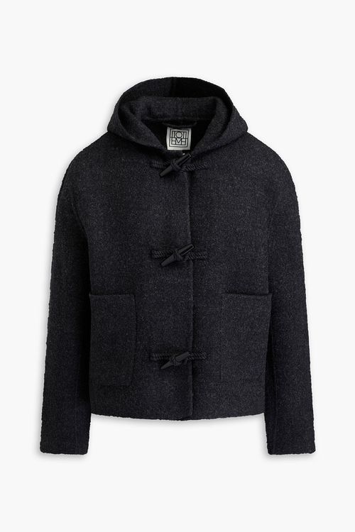 Toteme | Totême - Wool-blend felt hooded jacket - Gray - FR 36