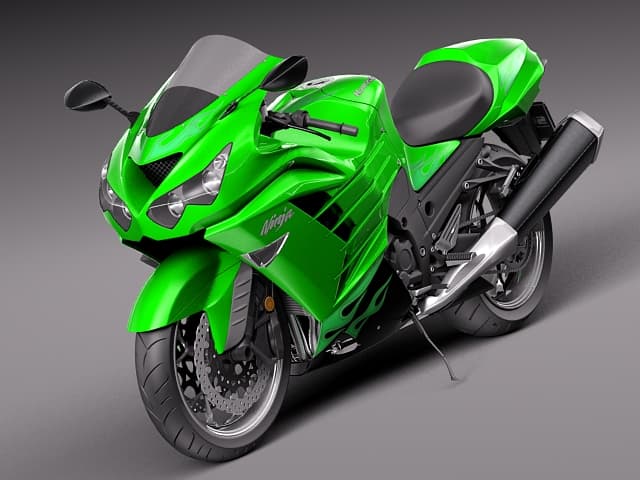 Kawasaki ZX14R 2012 - 3D Model by SQUIR
