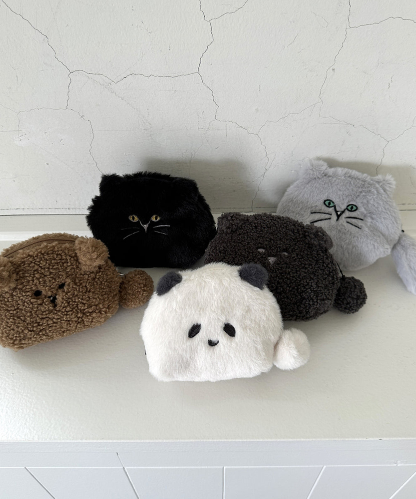 チャミーフェイスポーチ(ONE SIZE ブラウン): ファッション雑貨｜Right