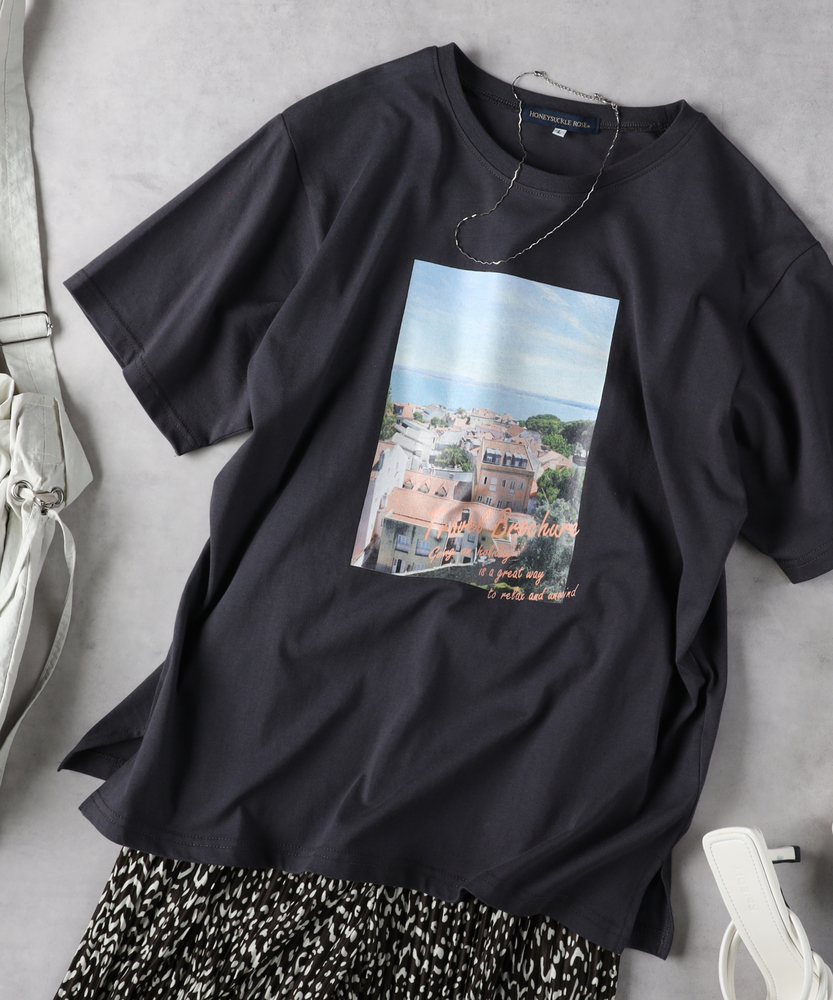 フォトグラフィックTシャツ(M オフシロ＊01): トップス｜Right-on公式