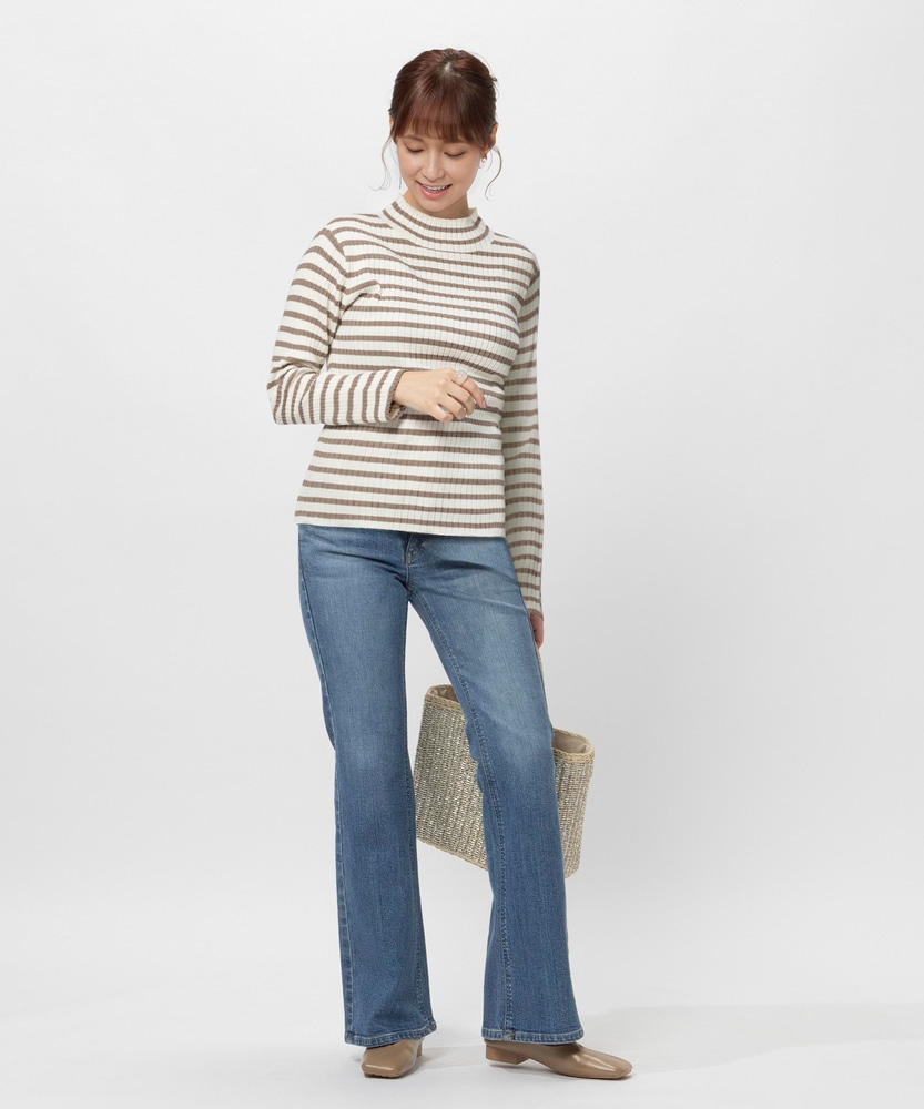 LISA」フレアパンツ【自宅で試着、返品送料無料】(25 中濃色