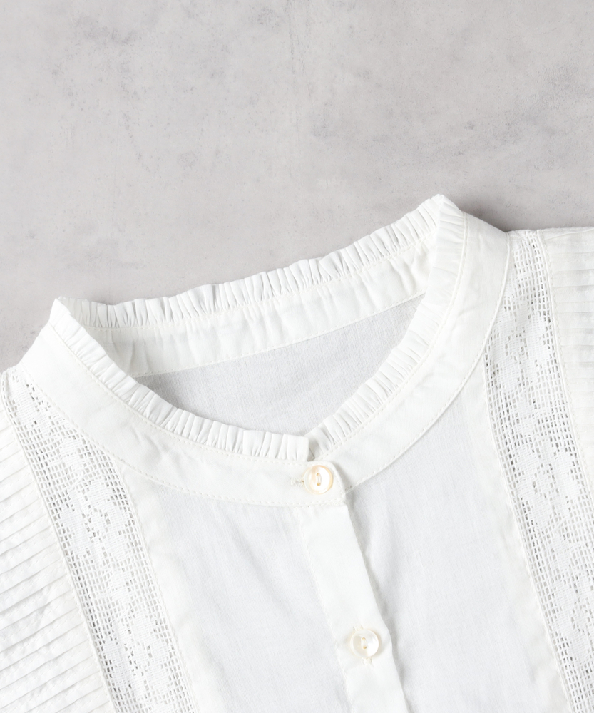 半袖レースブラウス(M ホワイト): トップス｜Right-on公式オンライン