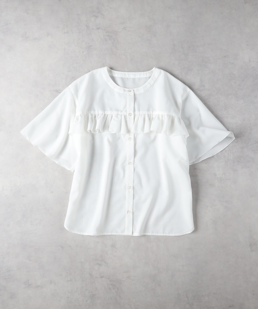 フリルブラウス(M オフシロ): トップス｜Right-on公式オンラインショップ